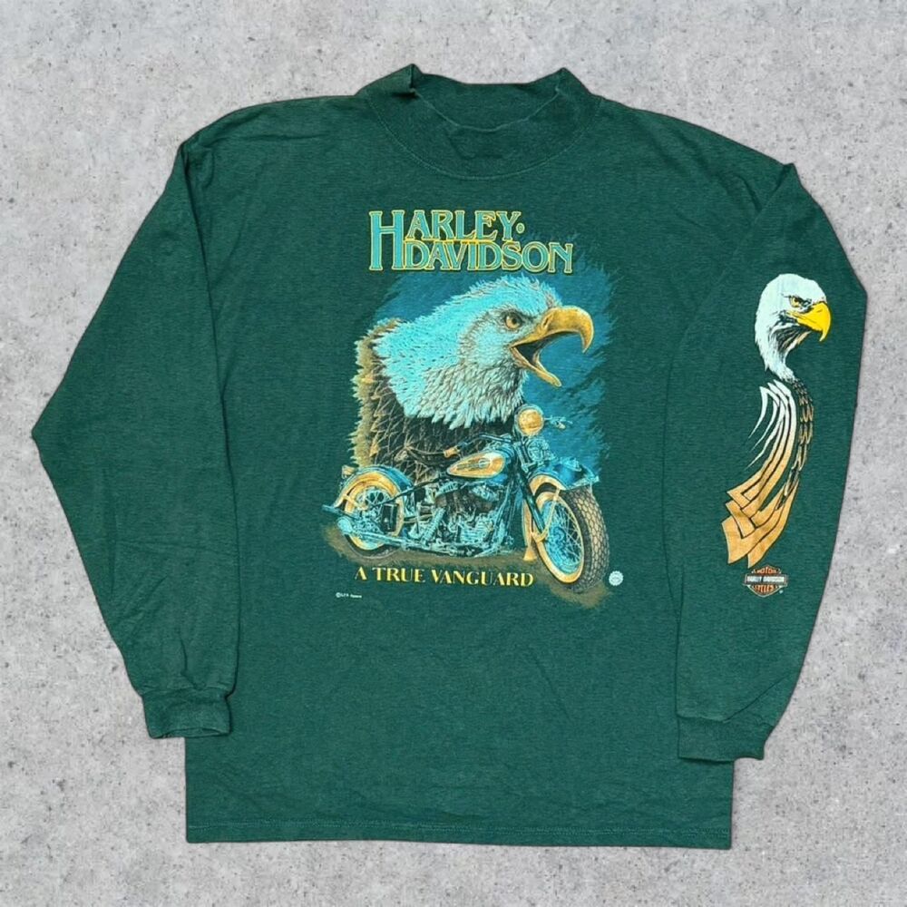 Vintage 90’s Harley Davidson Eagle Long Sleeve T Shirt